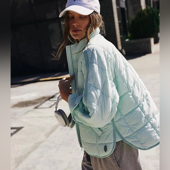 Free People Jackets & Blazers - NWT Free People Pippa Packable Puffer Jacket Saltwater